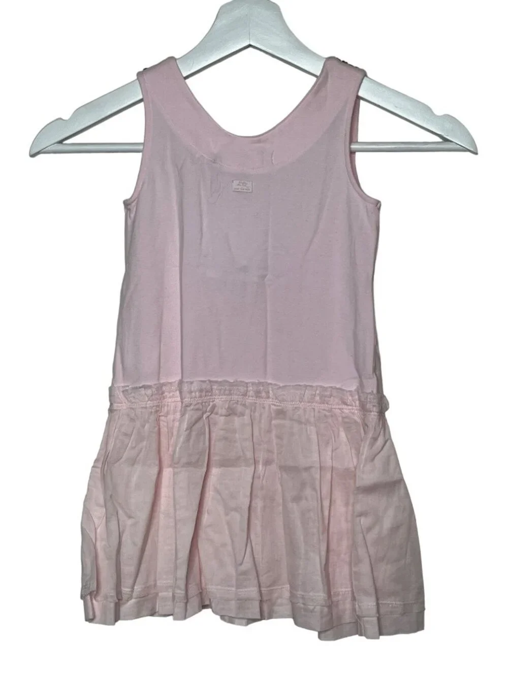 Lili Gaufrette Girls Size 4 Sleeveless Beaded Party Dress Pink Special Occasion